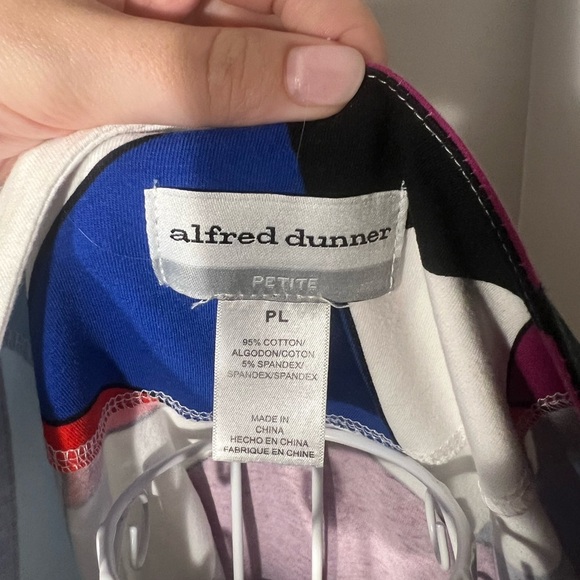 Alfred Dunner Home For The Holidays 2018 Multi-Color Top Size PL - Picture 2 of 3